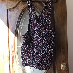 Floral overall dress